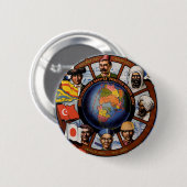 Hamburg Amerika Line Poster Ronde Button 5,7 Cm (Voorkant /achterkant)