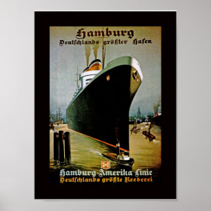 Hamburg-Amerika Poster