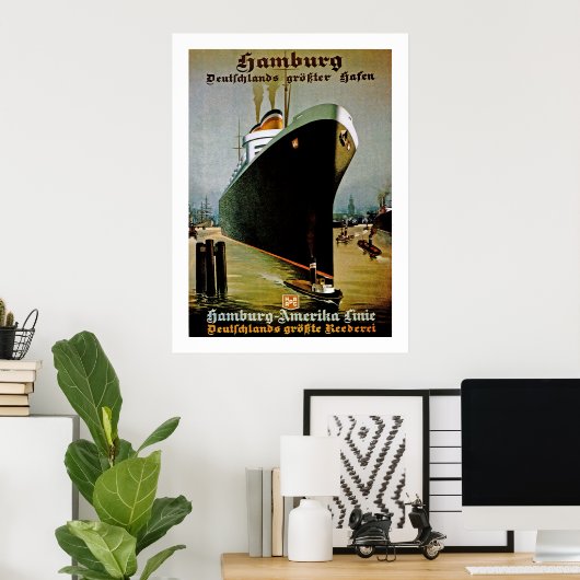 Hamburg-Amerika Poster (Thuiskantoor)