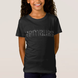 Hamburg Boroughs & Quarters Word Art Typografie T- T-shirt
