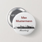 Hamburg Button / Anstecker / Pin (Voorkant /achterkant)