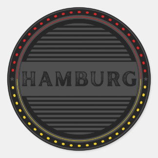 Hamburg City Pride Emblem – German Identity Ronde Sticker