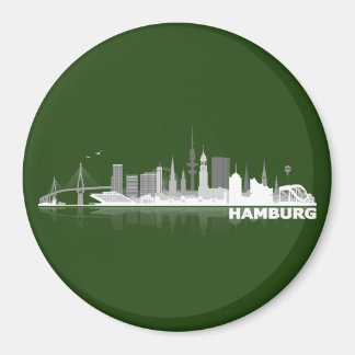 Hamburg City Skyline Magnet / kühlschrankmagnet Magneet