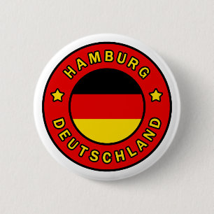 Hamburg Deutschland Ronde Button 5,7 Cm