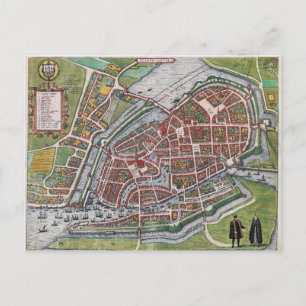 Hamburg Duitsland 1600-kaart Briefkaart