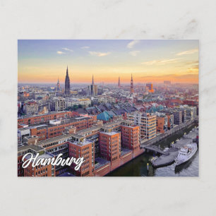 Hamburg, Duitsland Briefkaart