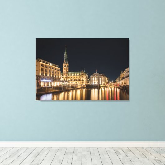 Hamburg Duitsland Canvas Print (Insitu (Houten vloer))