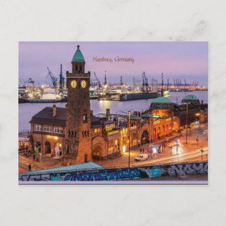 Hamburg Duitsland foto van cityscape Briefkaart