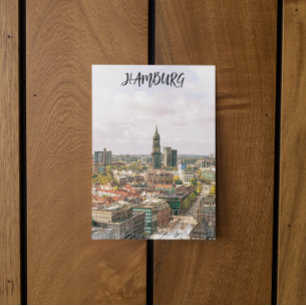 Hamburg Duitsland Hanzestad City Uitzicht Briefkaart