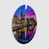Hamburg, Duitsland Keepsake souvenir Kerstmis Ornament (voorkant)