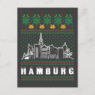 Hamburg Duitsland Lelijke Kerstmis Briefkaart