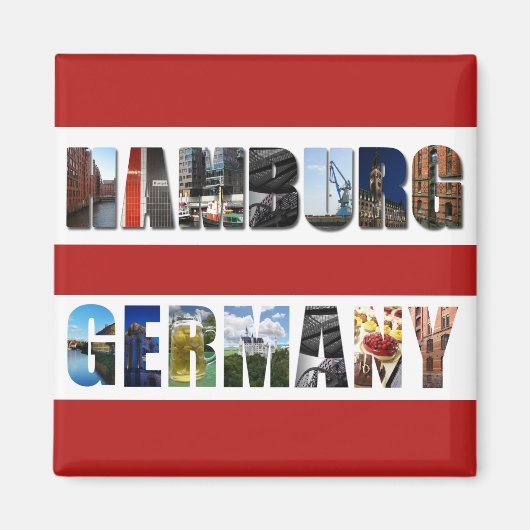 Hamburg Duitsland Magneet (Voorkant)