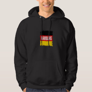Hamburg Duitsland Met Duitse Vlag Hoodie