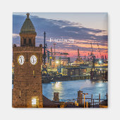 Hamburg, Duitsland panoramisch uitzicht bij scheme Magneet (Voorkant)