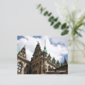 Hamburg Duitsland Rathaus Briefkaart (Staand voorkant)