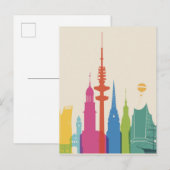 Hamburg Duitsland Skyline Briefkaart (Voorkant / Achterkant)