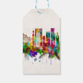 Hamburg Duitsland Skyline Cadeaulabel (Achterkant)