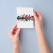 Hamburg Duitsland Skyline Flyer (Hand)