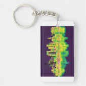 Hamburg Duitsland Skyline Sleutelhanger (Voorkant)