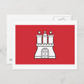 Hamburg Flag Briefkaart (Voorkant / Achterkant)