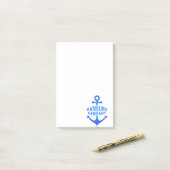 Hamburg Germany Blue Anchor Design Post-it® Notes (Op bureau)