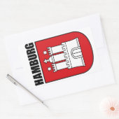 Hamburg (Hanzestad) Rechthoekige Sticker (Envelop)