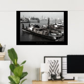 Hamburg-haven Poster (Thuiskantoor)
