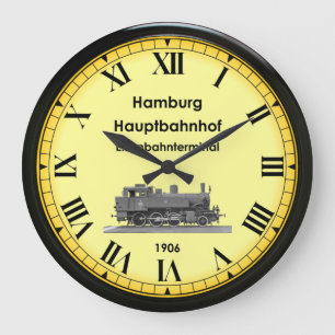 Hamburg Hbf Station ~ Duitsland ~ 1906 ~ Grote klo Klok