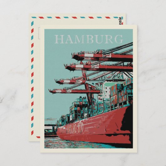 Hamburg - Iconische havenstad Briefkaart (Voorkant / Achterkant)