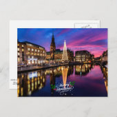Hamburg kerstmarkt briefkaart (Voorkant / Achterkant)