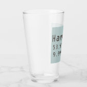 Hamburg Latitude Longitude Glas (Rechts)