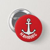 Hamburg Logo Pin Ronde Button 5,7 Cm (Voorkant /achterkant)