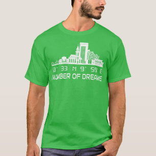 Hamburg Skyline GPS coördinaten City Dream City T-shirt