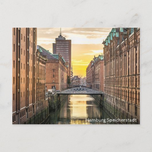 Hamburg Speicherstadt Briefkaart (Voorkant)