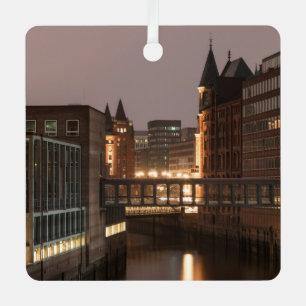 Hamburg Speicherstadt Metalen Ornament