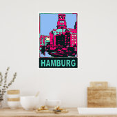 Hamburg Travel Poster (Keuken)