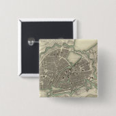 Hamburg Vierkante Button 5,1 Cm (Voorkant /achterkant)
