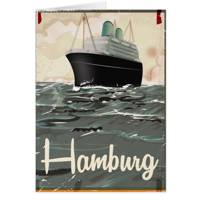 Hamburg vintage reisposter (Voorkant)