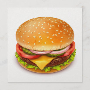 Hamburger BBQ Cook Out - 4 juli Uitnodiging