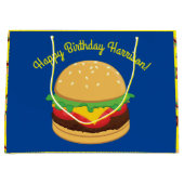Hamburger Birthday Party Burger Groot Cadeauzakje (Voorkant)