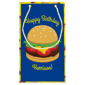 Hamburger Birthday Party Burger Klein Cadeauzakje (Achterkant)