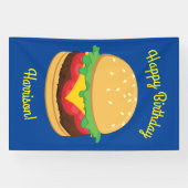 Hamburger Birthday Party Burger Spandoek (Horizontaal)