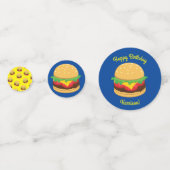 Hamburger Birthday Party Burgers Confetti (Voorkanten)