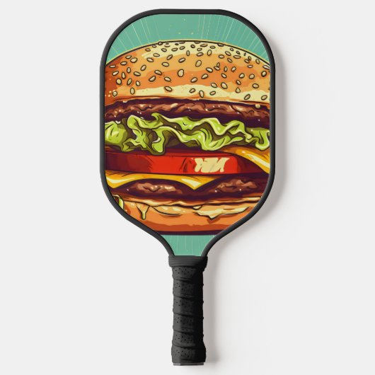 Hamburger Blaster Pickleball Paddle (Voorkant)