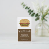 Hamburger cartes de visite personnalisables (Debout devant)
