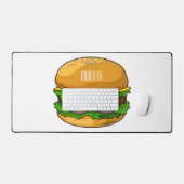 Hamburger cartoon illustratie bureaumat (Keyboard & Muis)