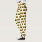 Hamburger cartoon illustratie leggings (Links)