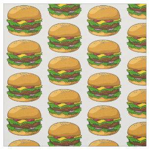 Hamburger cartoon illustratie stof