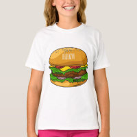 Hamburger cartoon illustratie