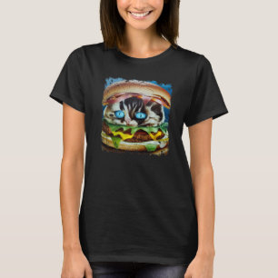 Hamburger Cat Catburger Burger & Cat Hybrid T-shirt
